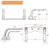 CDDUOLA Toilet Safety Rails, Heavy Duty Foldable Handles, Stand Alone