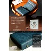 IrideScent PUEBLO Men's Bi-fold Wallet, Box-shaped Coin Purse, Italian Leather,