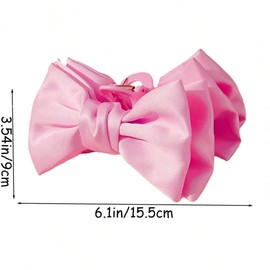 juyght Hair Bows Claw Clip for Women Girls,Strong and stable Big Bows Hair Clips,Nonslip Bows Claw Clips for Women,Bow Clips for Women,Bow Clips with Soft Bow Knot For Thin Thick Curly straight Hair