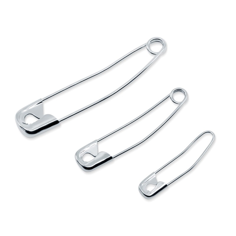 Dritz 3328 Curved Safety Pins, Assorted Sizes with Storage Box