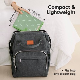 Portable Diaper Changing Pad - Waterproof Foldable Baby Changing Mat - Travel Diaper Change Mat - Lightweight Changing Pads for Baby - Baby Changer - Machine Washable (Acacia)