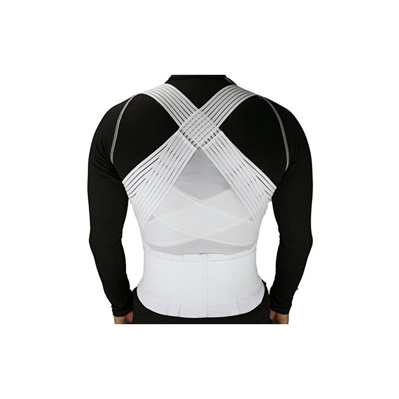 ObboMed MB-3400XL Chest Shoulder Posture Corrector, Lower Back Support, Wrap