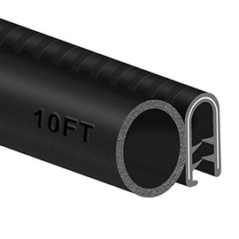 MYFAMIREA Car Door Rubber Seal Strip with Side Bulb, 10 Feet PVC Bulb Trim with EPDM Automotive Rubber Weather Striping for Cars, Boats, Trucks, RVs, and Home Applications