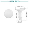 ACROPIX Universal Bolt Rivets Fasteners Trim Panel Retainer Clips White