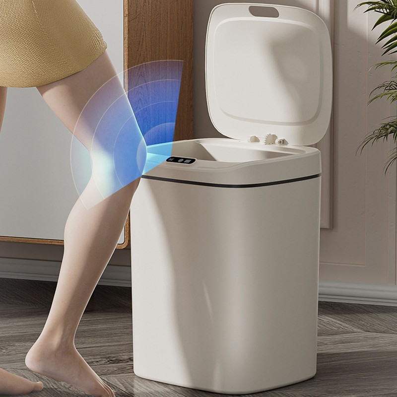 Automatic Touchless Trash Can Motion Sensor Intelligent Waste Bin for