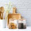 2 Pack Glass Storage Jars Coffee Sugar Airtight Tea Canisters