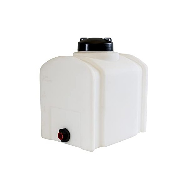 RomoTech 82123879 Domed Polyethylene Reservoir Water Tank for Farming Construction and More, 8 Gallon, Saddle