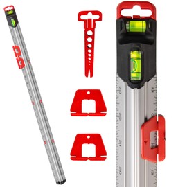 Kapro - 313 Measure Mate - Ultimate Home-Improvement Tool - with Level and Ruler - Features Sliding Markers and Knife Guide - Includes Nail Gripper and Drill Bit Gauge - 48 Inch