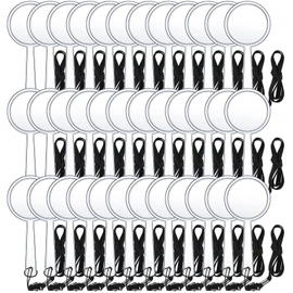 Xinnun 50 Pack Kids Magnifying Glasses Bulk Mini Handheld Magnifier Plastic Magnifying Glass Pack for Classroom School Students Outdoor Explorer Senior Reading Science Observation