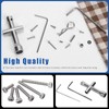 Glarks 294pcs M1.4 x 4/5/6/8/10/12MM Universal RC Screw Kit, RC