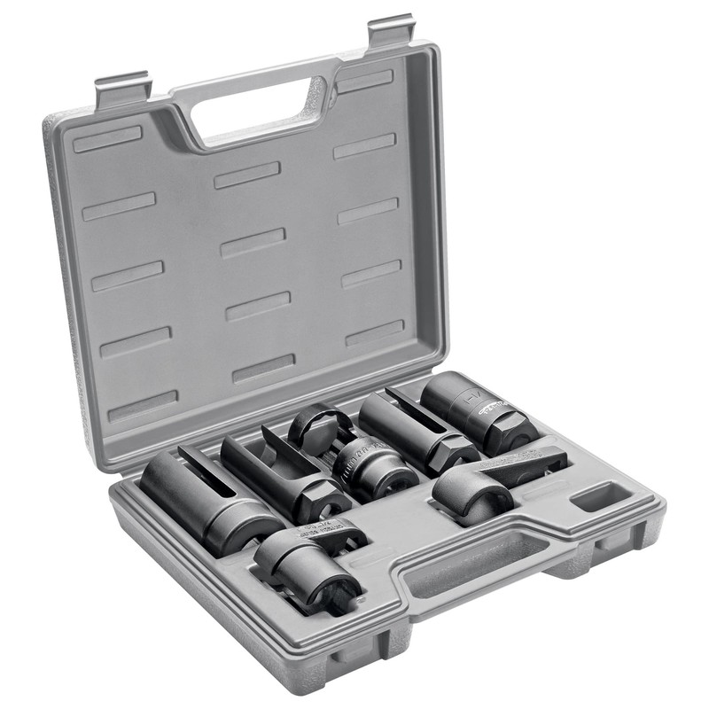 CARBYNE 7-Piece Oxygen Sensor and Sending Unit Socket Set, Chrome