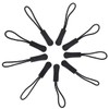 Zipper Pulls- Bskifnn 10pcs Black Nylon Cord Zipper Pulls Fits/Zipper