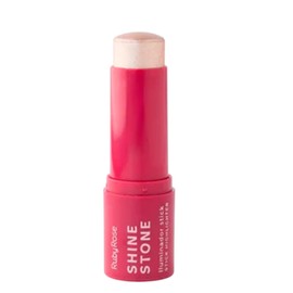 Ruby Rose Shine Stone Iluminador en Barra, Alta Pigmentación, Larga Duración, Textura Cremosa, Acabado Glow Natural, Sin Parabenos, Cruelty Free (Lumi