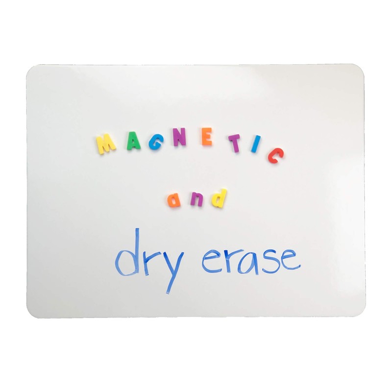 Flipside Two-Sided Magnetic Dry Erase Board, Plain/Plain, 9" x 12"