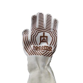 Mt. SUMI OS1912BG Camping Torch Burner, BBQ Fireproof, Heat Resistant Gloves, 2021 Model, White Brown