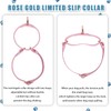 Soft Leather Martingale Dog Collar - Adjustable Rose Gold Limited
