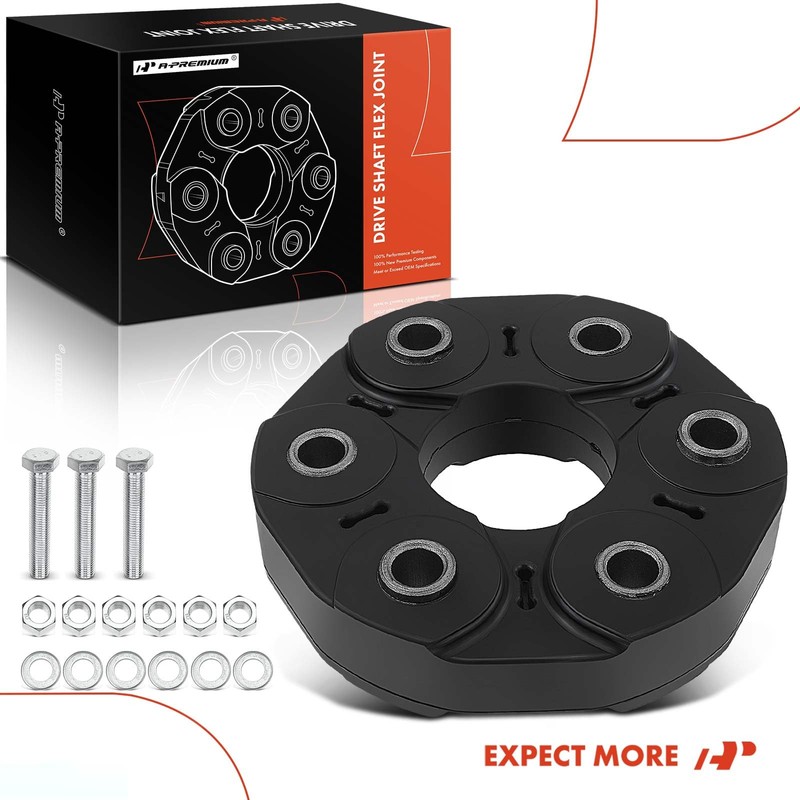 A-Premium Drive Shaft Coupler Flex Joint Coupling with Bolts Compatible