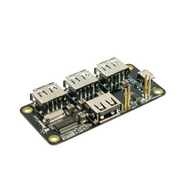 MakerSpot 4-Port Stackable USB Hub HAT for Raspberry Pi Zero V1.3 (with Camera Connector) and Pi Zero W /2W (with Bluetooth & WiFi)