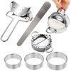 Voittozege 7 Pcs Dumpling Maker Dumpling Press Mold Tool, Stainless