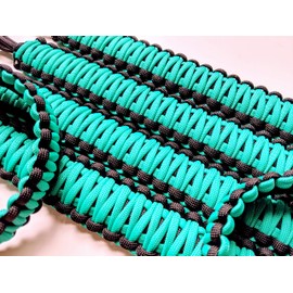 Happy Jeepinit Paracord Grab Handles for Wrangler JK 2007-2017, Many Colors, Set of 4 Handles (Seafoam)