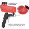 WINGONEER Air Sandblasting Gun Small Handheld Portable Sandblasting Gun Red