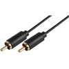 PHONO PLUG TO PLUG LEAD 2M BLACK, Audio & Video