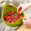 2 Pack Kitchen Colander Strainer Set, Multi-Functional Kitchen Strainers with