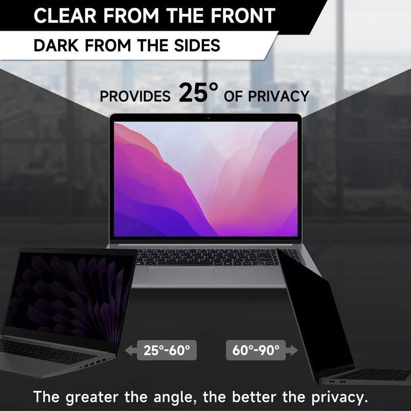 ANTOGOO V 2 Pack Privacy Screen Compatible with MacBook Pro
