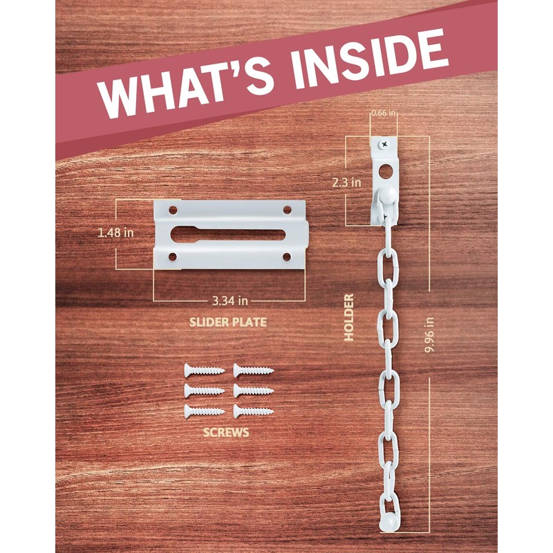Jack N’ Drill Chain Door Guard with Lock - 2