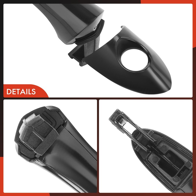 A-Premium Front Driver Side Exterior Door Handle with Keyhole Compatible