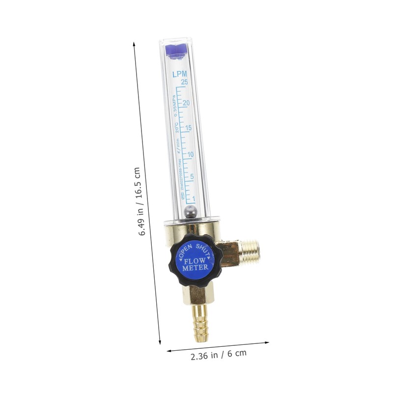 Hohopeti 2pcs Flow Meter Argon Regulator 0.15mpa User-friendly Essential for