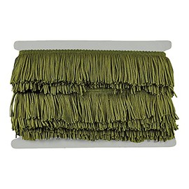 Belagio Enterprises 2-inch Chainette Fringe (10 Yard Roll) | P-7043-25 Olive