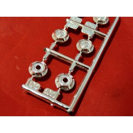 Moebius Models 1971 Ford Pickup 2 and 4 Wheel Drive Hubcaps 1/25