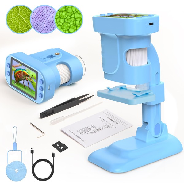 VFU Microscope for Kids - Digital Microscope with 2.8 Inch
