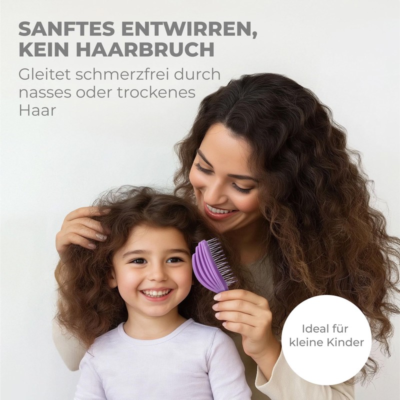 Ninabella Octopus Brush - Purple