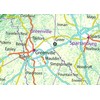 South Carolina USA State Map - 23.4 x 15.4 Inches