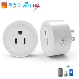 HapIntlNex Smart Plug, WiFi Outlet Compatible with Alexa & Google Assistant, Smart Outlet 16A/2200W Max, Smart Home Automation, APP Remote Control, Timer&Schedule, 2.4G Wi-Fi Only, 2 Pack