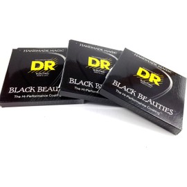 DR Guitar Strings Electric K3 Black Beauties High Performance 3 Packs 10-52