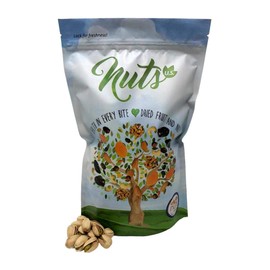 NUTS U.S. – California Pistachios | Roasted & Unsalted | No Wax, No Added Color or Flavor | NON-GMO and Natural | JUMBO SIZE Pistachios In Resealable Bags!!! (1 LB)