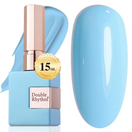 Double Rhythm 0.5Oz Gel Polish Pure Sheer Same Color Same Bottle Soak Off 15ML Gel Polish Manicure Salon Nail Art DIY at Home for Women (Neon Red Orange-A1044)