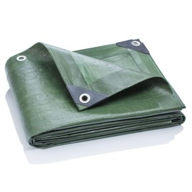 GardenMate 2 x 3 m 120 g/m² Fabric Tarpaulin Green Tarpaulin Protective Tarpaulin Boat Tarpaulin