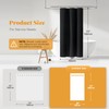 BTTN Stall Fabric Shower Curtain - 36x72 Inch Narrow Linen