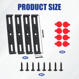 Frameless Number Plate Holder Set of 4 for Car, Number Plate Holder without Frame, Universal Car Number Plate Holder, Robust and Perfect Fit Attachment for Car, Truck, Motorcycle