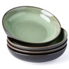 LERATIO Large Pasta Bowls,38oz Ceramic Pasta Bowls,9.0" Reactive Glaze Pasta