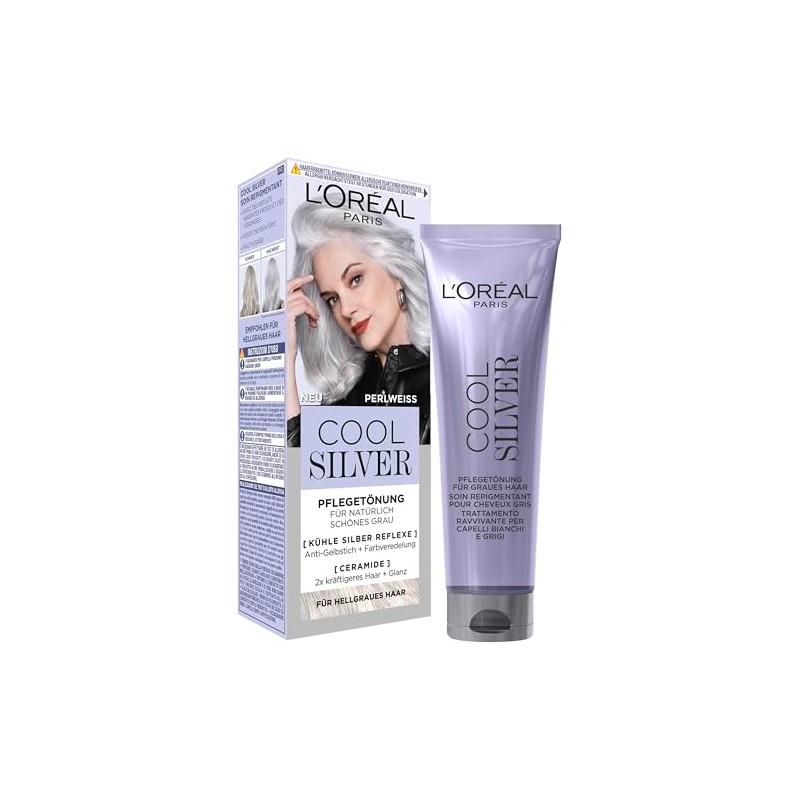 L'Oréal Paris Hair Colour, Anti-Yellow Tint with Ceramides, for Light