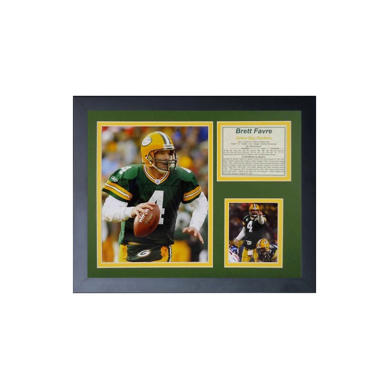 Legends Never Die Brett Favre Home Framed Photo Collage, 11x14-Inch,