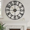 LEIKE Large Wall Clock, 18.5" Silent Non-Ticking, Battery Operated, Oversized,