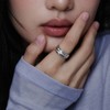 [D.Silver] Silver 925 Ocean Symphony Ring Silver S (No. 11)