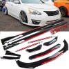 Unbranded For Nissan Altima Front Bumper Lip Splitter Spoiler+Side Skirts