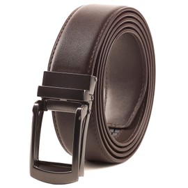 BelePala Ratchet Belt for Men Big and Tall 48 to 50 Inch Brown